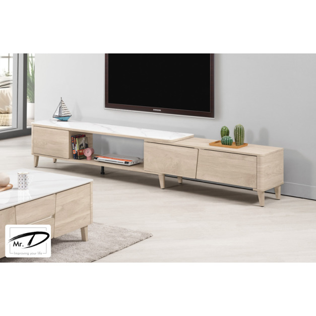 C1340 1484-1 丹尼爾5.9尺岩板伸縮長櫃