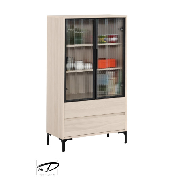 C1345 1486-2 里斯特2.3尺鋁門展示櫃