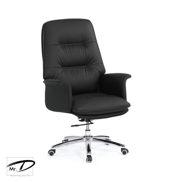 C4232  1658-1 格麗納辦公椅(黑色)(皮)