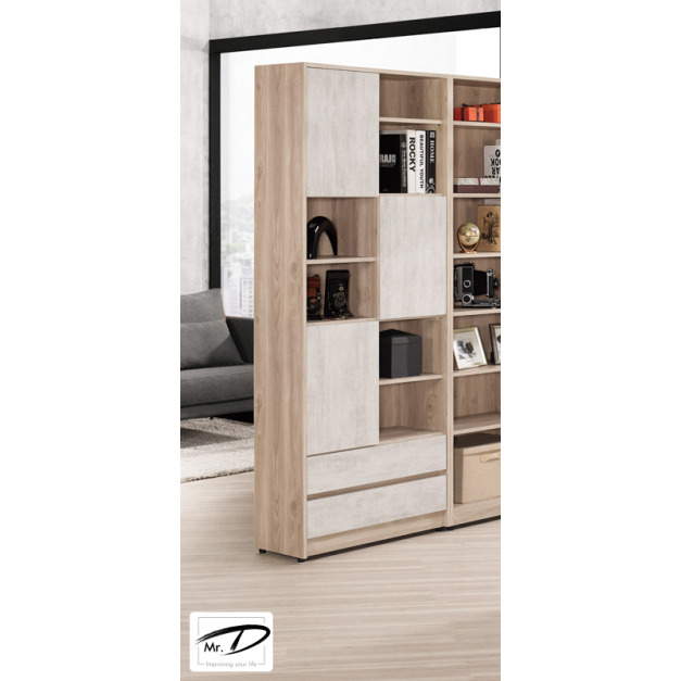 C4134 1616-2 納維斯2.7尺書櫥