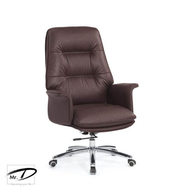 C4233 1658-2 格麗納辦公椅(咖啡色)(皮)