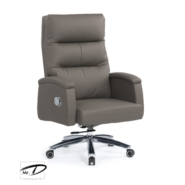 C4197 1645-2 卡麗達辦公椅(灰色)(皮)