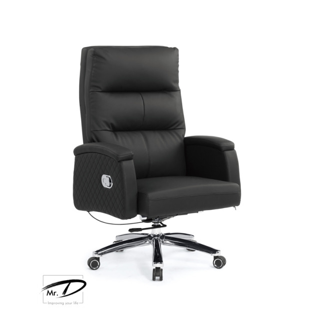 C4196 1645-1 卡麗達辦公椅(黑色)(皮)