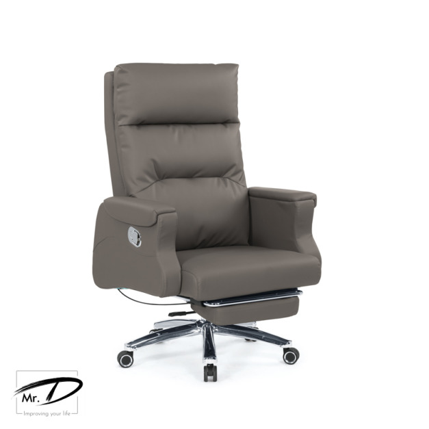 C4193 1643-2 法莉佳辦公椅(灰色)(皮)