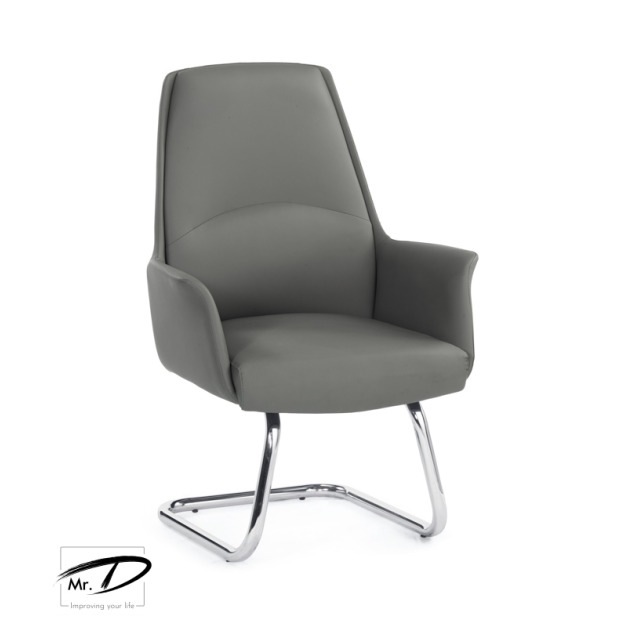 C4204 1648-3 貝洛娜洽談椅(灰色)(皮)