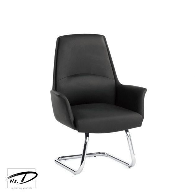 C4207 1649-3 貝洛娜洽談椅(黑色)(皮)
