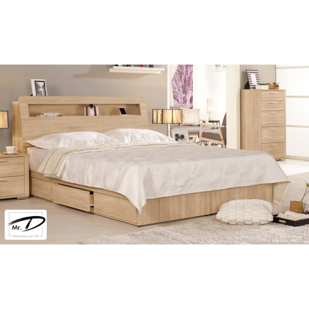 C3441 1249-2 格瑞斯5尺被櫥式雙人床