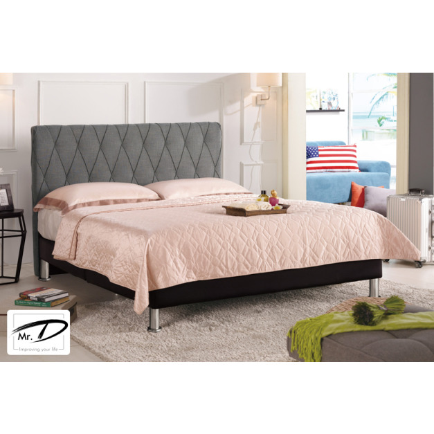 C3566 1294-2 法莉嘉5尺雙人床(灰色布)