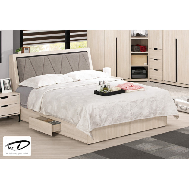 C3174 1123-1 昆提斯6尺被櫥式雙人床