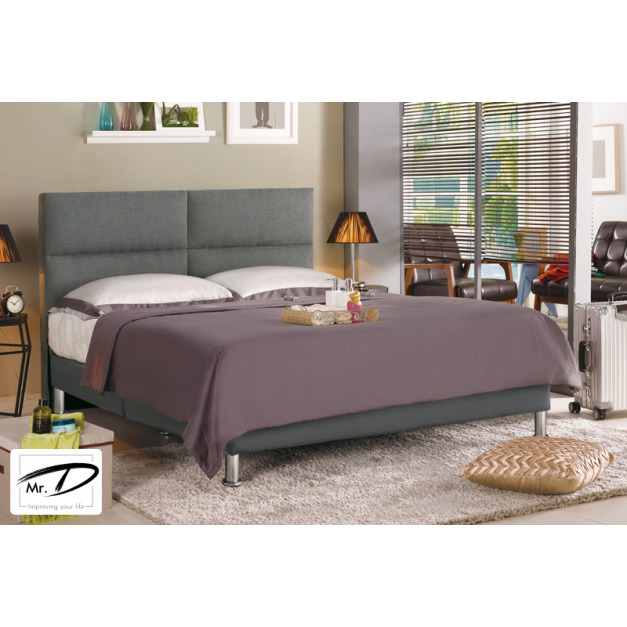 C3553 1290-3 安蒂6尺雙人床(灰色布)