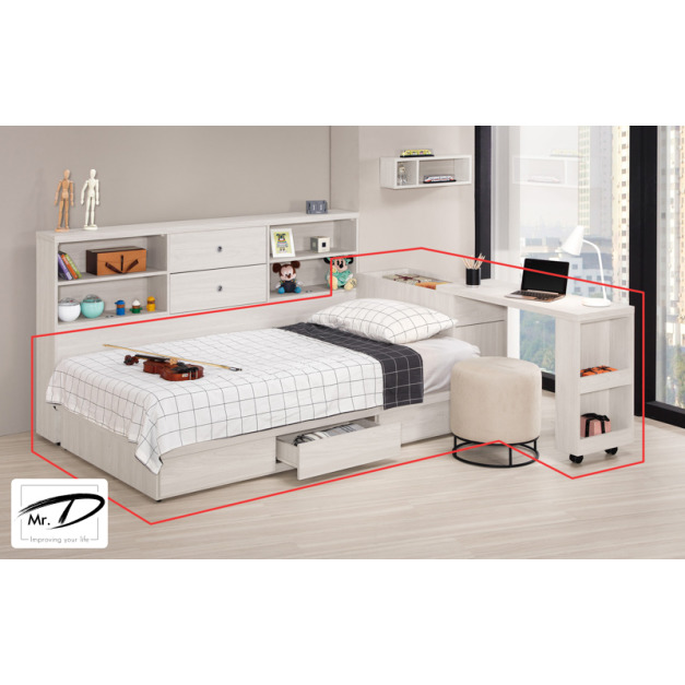 C3529 1281-1 哈利斯3.5尺多功能型單人床