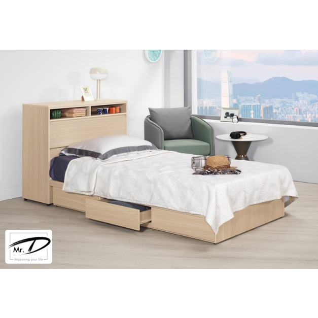 C3380 1224-2 艾維斯3.5尺被櫥式單人床