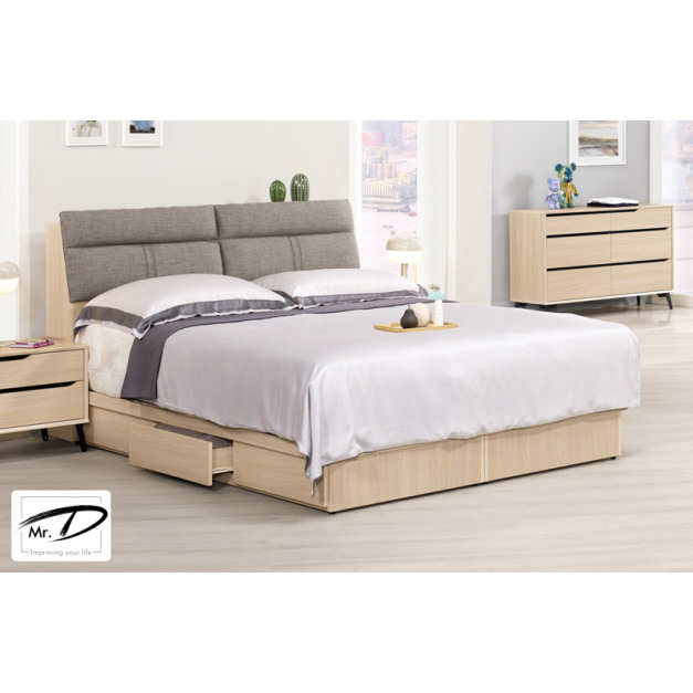 C3358 1215-1 朵利斯6尺被櫥式雙人床