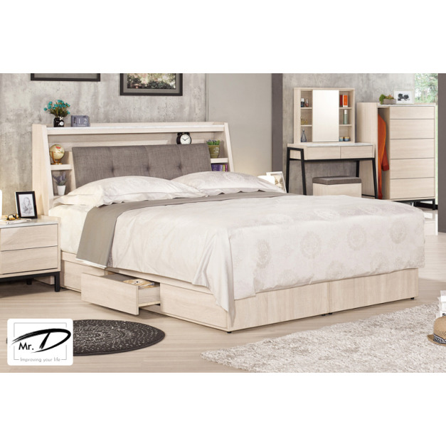 C3191 1129-2 丹妮拉5尺被櫥式雙人床