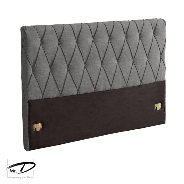 C3598 1297-20 法莉嘉5尺床頭片(灰色布)