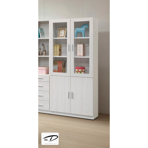 B4065 564-02 布林2.7尺四門書櫃