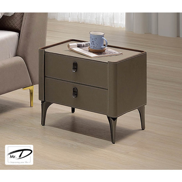 B3043 16-05 庫伯馬鞍皮床頭櫃