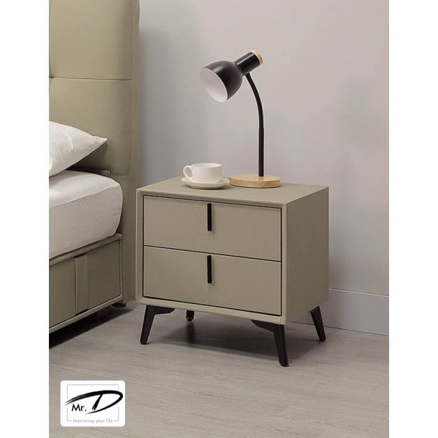 B3030 12-05 梅布爾皮革床頭櫃