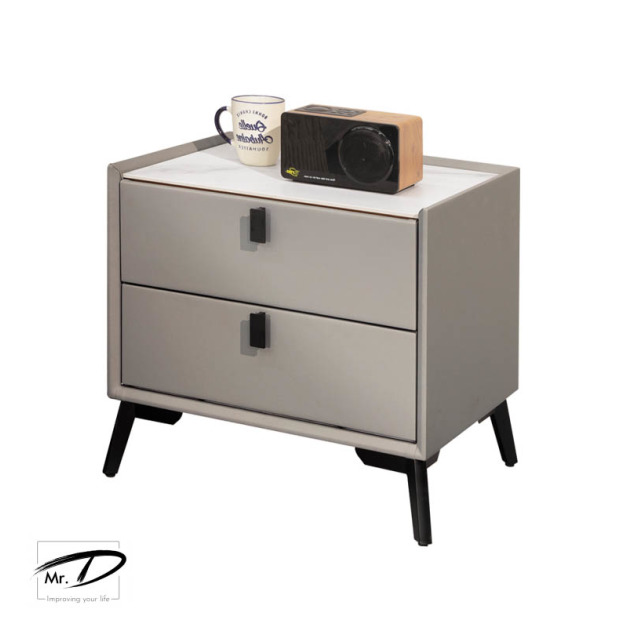 B3001 1-01 達利皮革床頭櫃