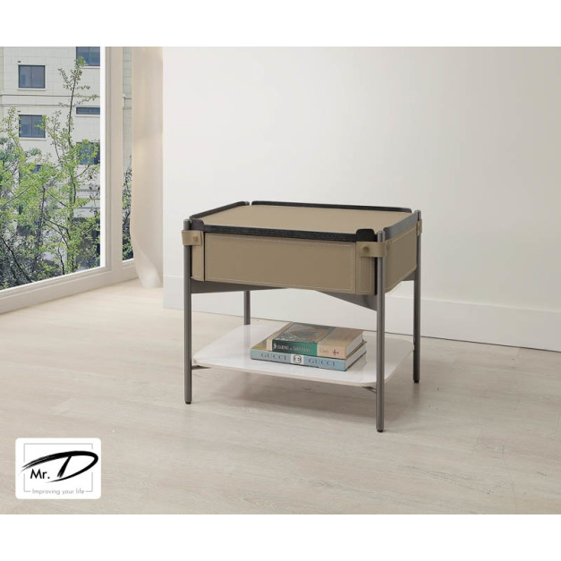 B3085 26-01 尼普敦馬鞍皮床頭櫃