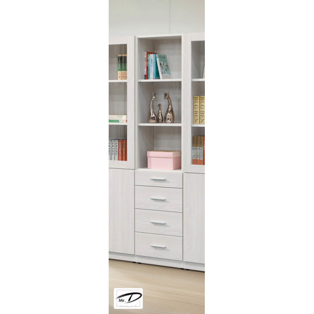 B4066 564-03 布林1.3尺四抽書櫃