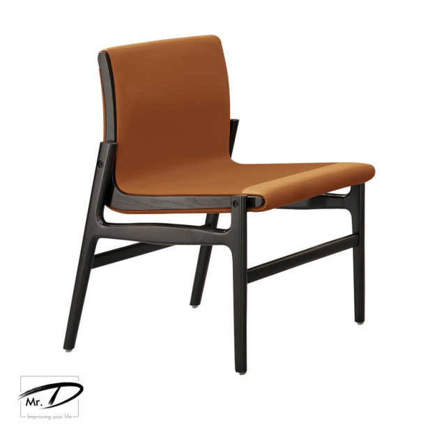 B2287 490-05 約瑟夫實木餐椅 (橘色皮)