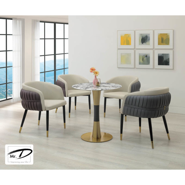 B2214 507-04 菲爾2.3尺超晶石圓餐桌