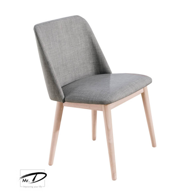 B2229 512-02 帕特洗白灰色布餐椅