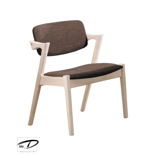 B2227 511-03 伯尼洗白咖啡布餐椅