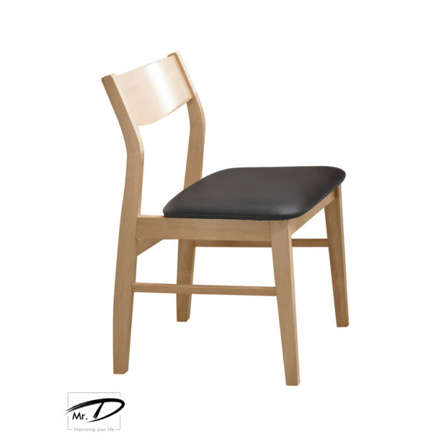 B2232 512-06 特瑞莎洗白黑色皮餐椅