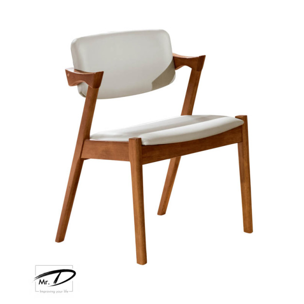 B2270 524-05 伯尼淺胡桃淺咖啡皮餐椅