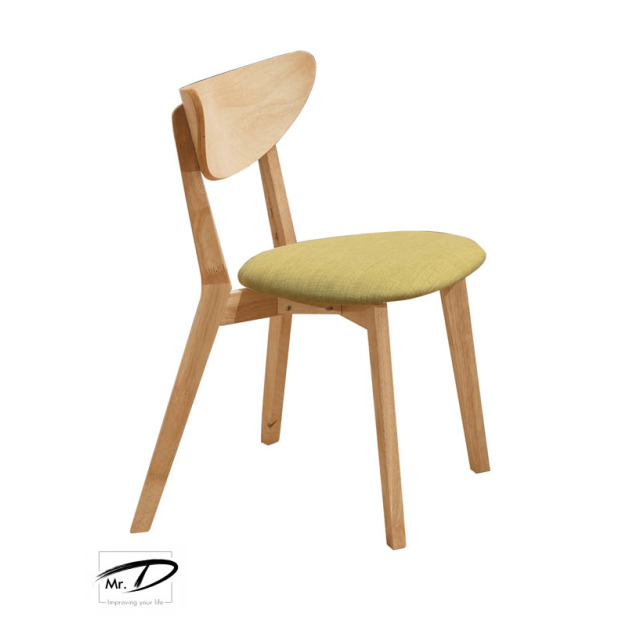 B2263 521-03 馬可本色綠布餐椅