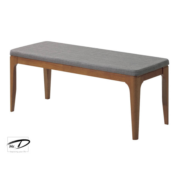 B2272 524-07 萊德淺胡桃灰布長凳