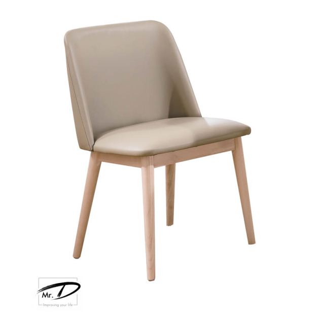 B2226 511-06 帕特洗白淺咖啡皮餐椅