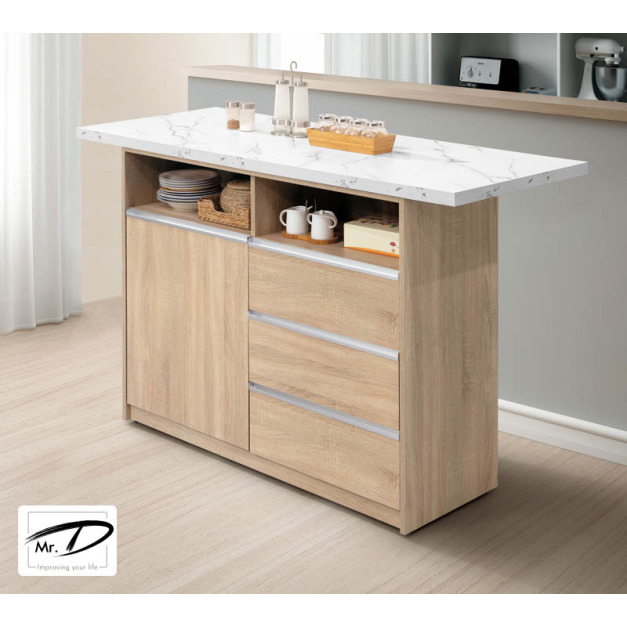 B2029 417-01 雨果原木5尺吧台中島