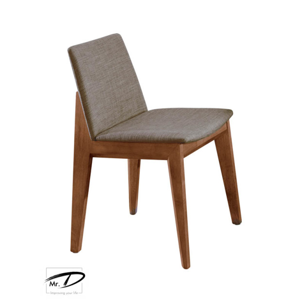 B2273 525-03 伊諾克淺胡桃灰布餐椅