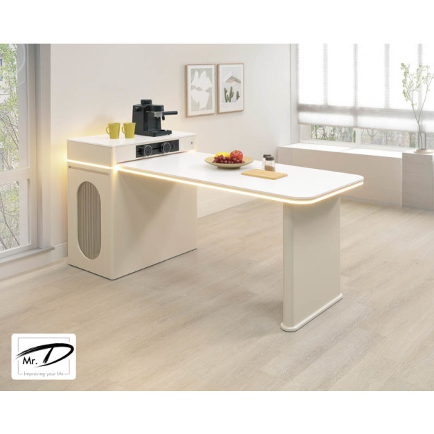 B2018 411-02 布蘭達5尺岩板伸縮島台桌