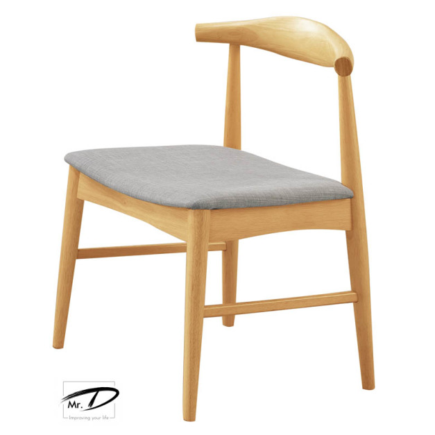 B2253 518-06 溫斯頓本色灰布餐椅