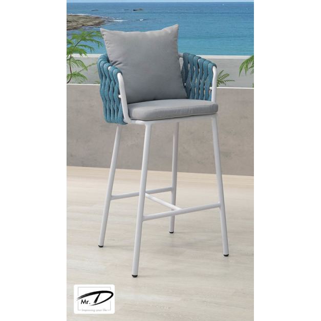 B1087 235-04 格里曼戶外吧台椅 (白)