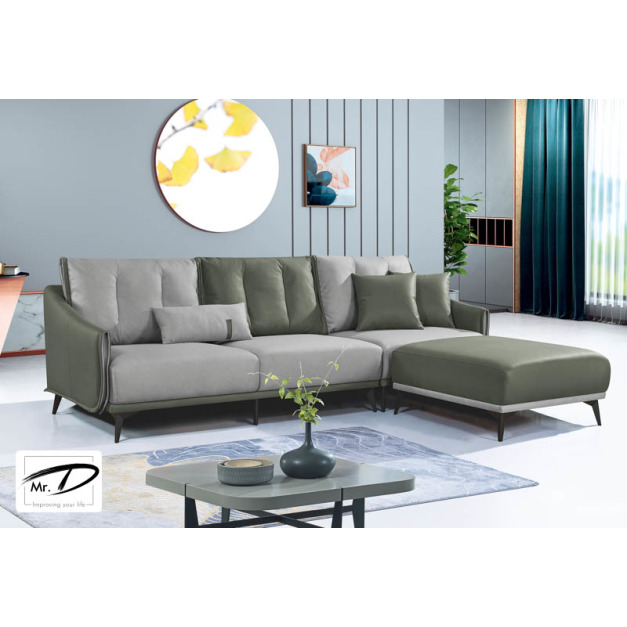 B1033 210-02 拉爾夫L型科技布沙發