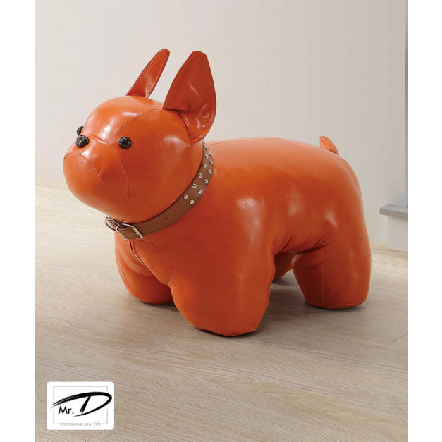 B1059 225-02 法鬥狗 (橘)(油蠟皮)