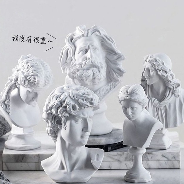 北歐文藝 希臘神像石膏擺件（大款）