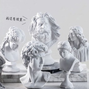 北歐文藝 希臘神像石膏擺件（大款）