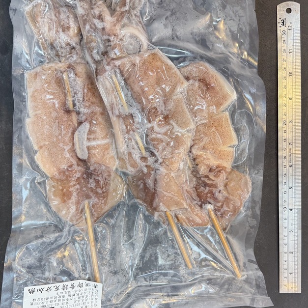 鮮嫩大魷魚串(3入) 380g #烤肉必買 #滿1499免運費