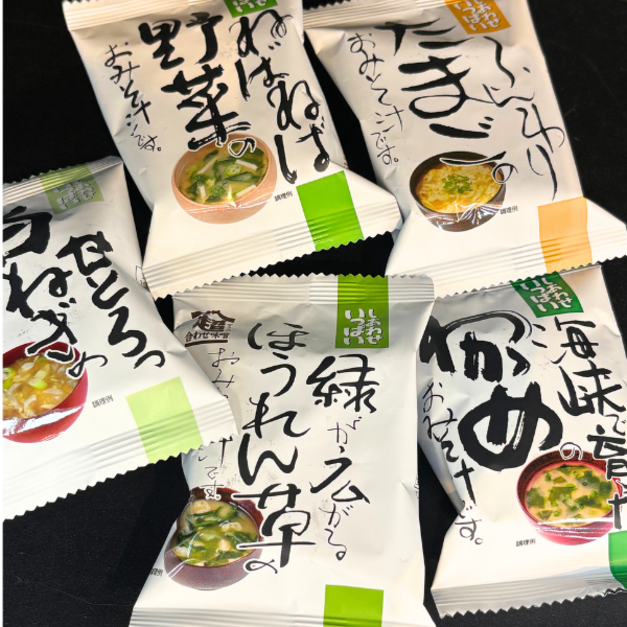 沖泡即食味噌湯 【5種口味】雞肉風味 / 蔬菜 / 菠菜 / 蛋花 / 海帶芽