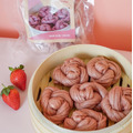 【全素】草莓銀絲卷 300g/包 (6入)│ 獨家配方老麵發酵、入口即化、適合早餐點心