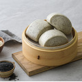 【全素】濃厚黑芝麻饅頭 (5入)｜100%無添加、純黑芝麻粉、早餐點心最佳選擇_2