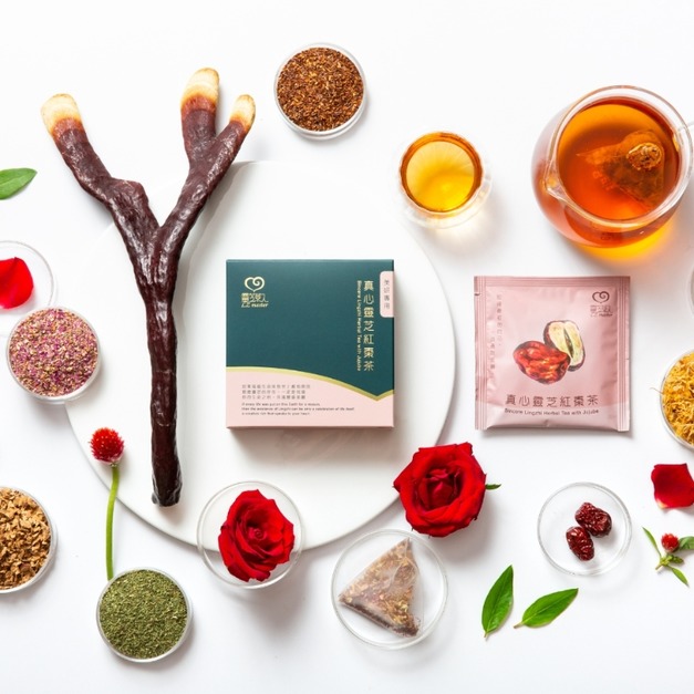 真心靈芝紅棗茶 ( 3入輕巧盒、10入經濟包 )｜無添加、無咖啡因、環境友善PLA玉米纖維三角茶袋