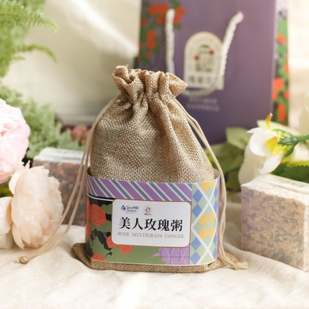 【美人玫瑰粥禮包：玫瑰花瓣醬40g X 多穀米 (美人款 150g、養氣款 150g) 】玫瑰滋補粥、保養系甜粥、送禮適宜