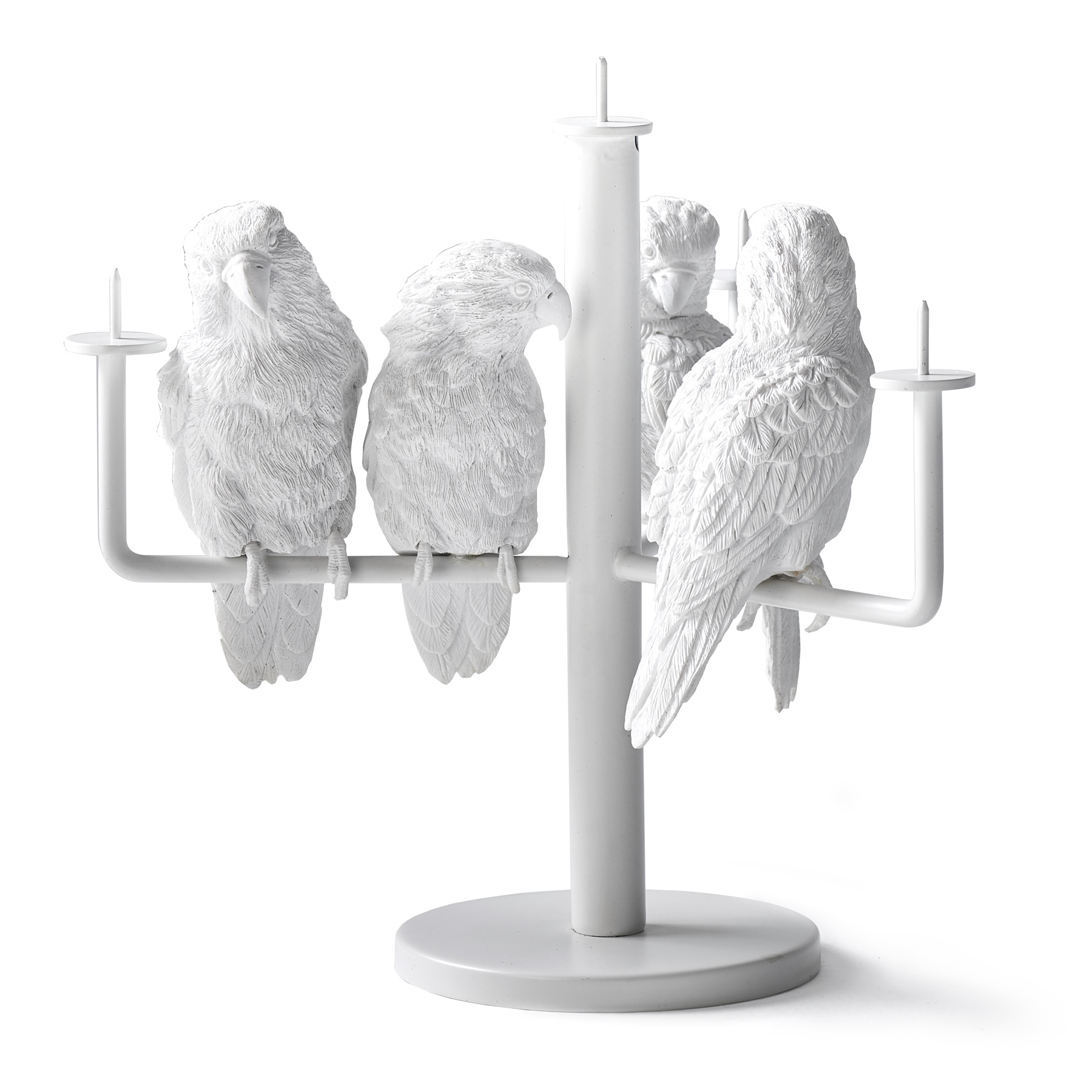 鸚鵡燭台 - 4隻